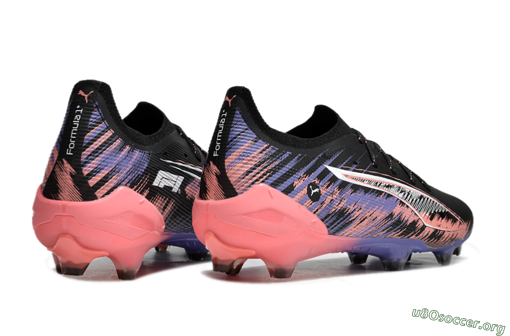 Puma Ultra Ultimate FG Football Boots - Black/White/Purple/Pink 6
