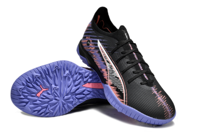 Puma Ultra Ultimate TF Football Shoes - Black/White/Purple/Pink