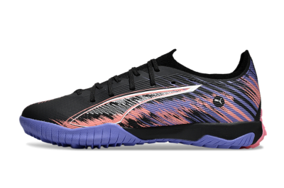 Puma Ultra Ultimate TF Football Shoes - Black/White/Purple/Pink