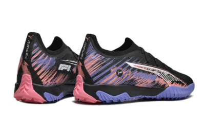 Puma Ultra Ultimate TF Football Shoes - Black/White/Purple/Pink