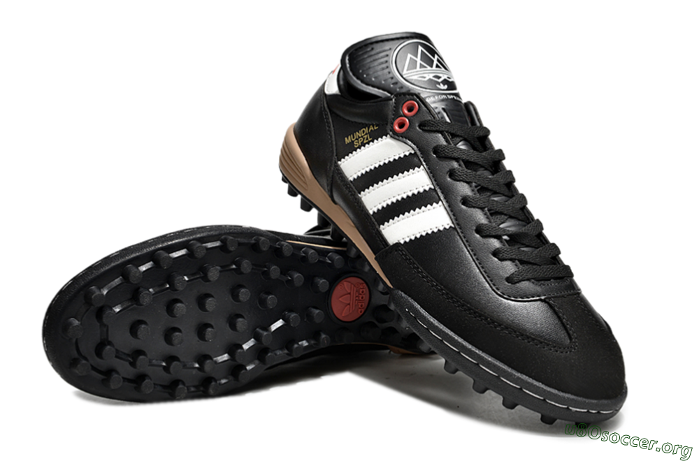 Adidas Mundial Team Astro TF Football Shoes - Black/White/Red 0