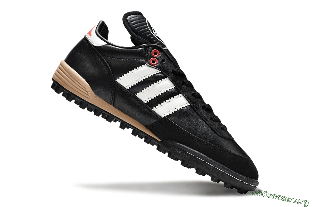 Adidas Mundial Team Astro TF Football Shoes - Black/White/Red 4