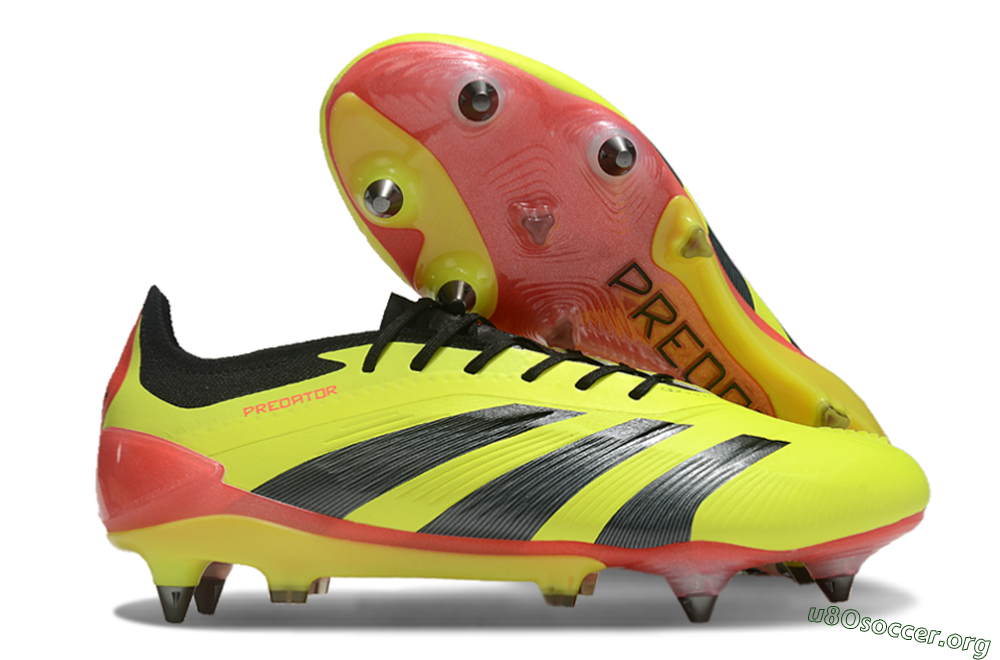Adidas Predator 24 Elite SG Football Boots - Yellow/Black/Red 2