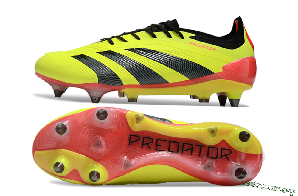 Adidas Predator 24 Elite SG Football Boots - Yellow/Black/Red 1