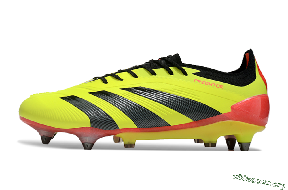 Adidas Predator 24 Elite SG Football Boots - Yellow/Black/Red 3