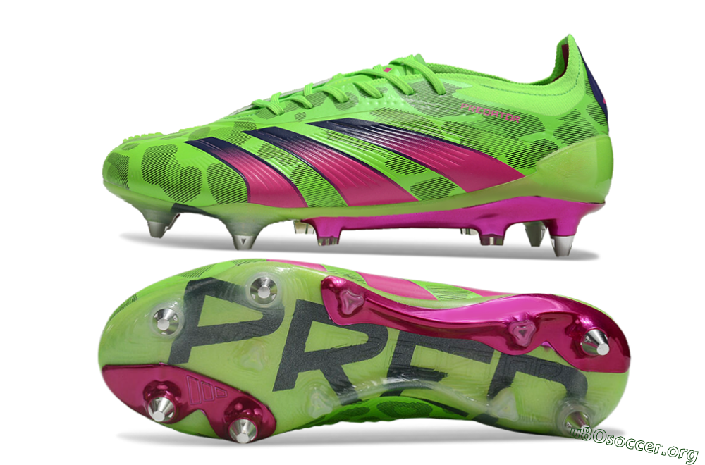 Adidas Predator 24 Elite SG Football Boots - Yellow/Purple/Pink 1