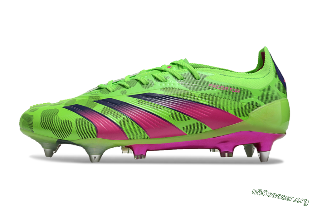 Adidas Predator 24 Elite SG Football Boots - Yellow/Purple/Pink 3