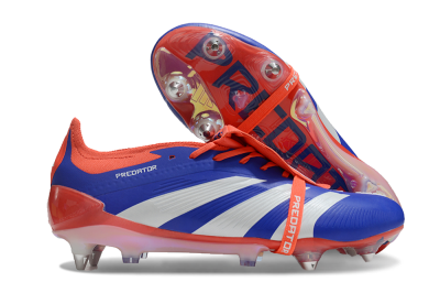 Adidas Predator Elite Foldover Tongue SG Football Boots - Blue/White/Red