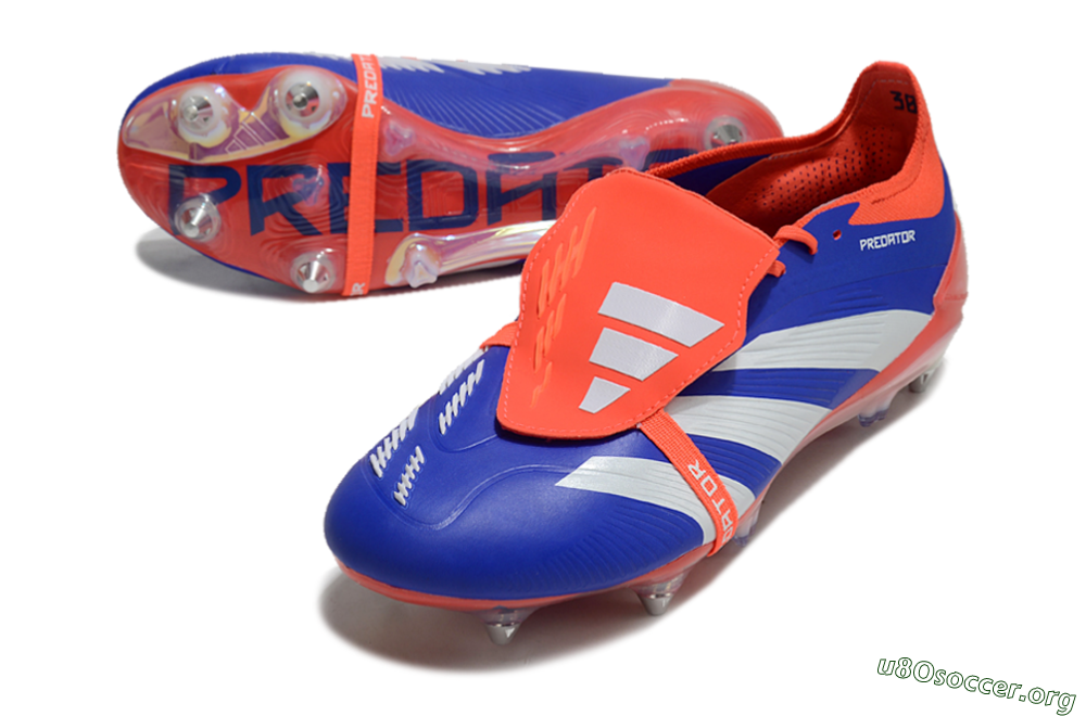 Adidas Predator Elite Foldover Tongue SG Football Boots - Blue/White/Red 0