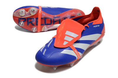 Adidas Predator Elite Foldover Tongue SG Football Boots - Blue/White/Red