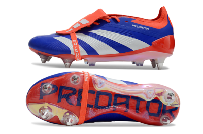 Adidas Predator Elite Foldover Tongue SG Football Boots - Blue/White/Red