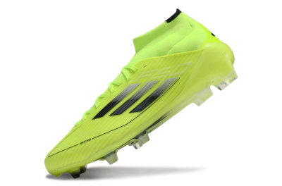 Adidas F50 Elite Mid FG Football Boots - Yellow/Blue/White