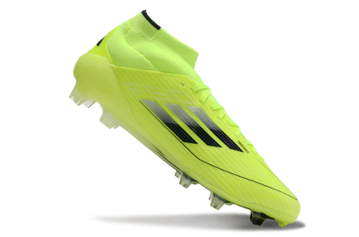 Adidas F50 Elite Mid FG Football Boots - Yellow/Blue/White