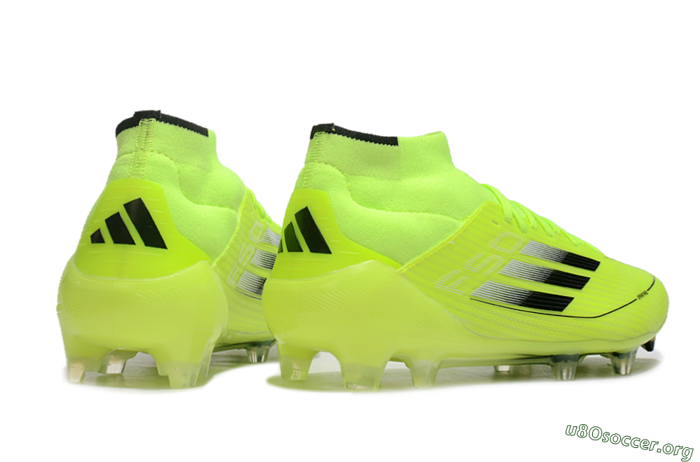Adidas F50 Elite Mid FG Football Boots - Yellow/Blue/White 6