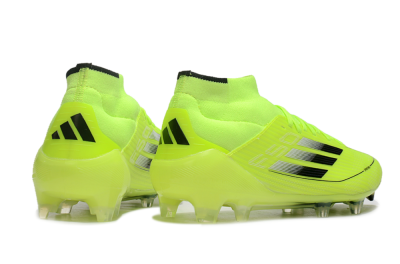 Adidas F50 Elite Mid FG Football Boots - Yellow/Blue/White