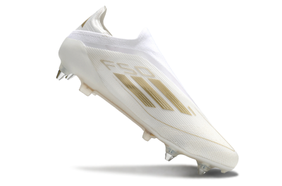 Adidas F50 Elite Laceless SG Football Boots - White/Gold