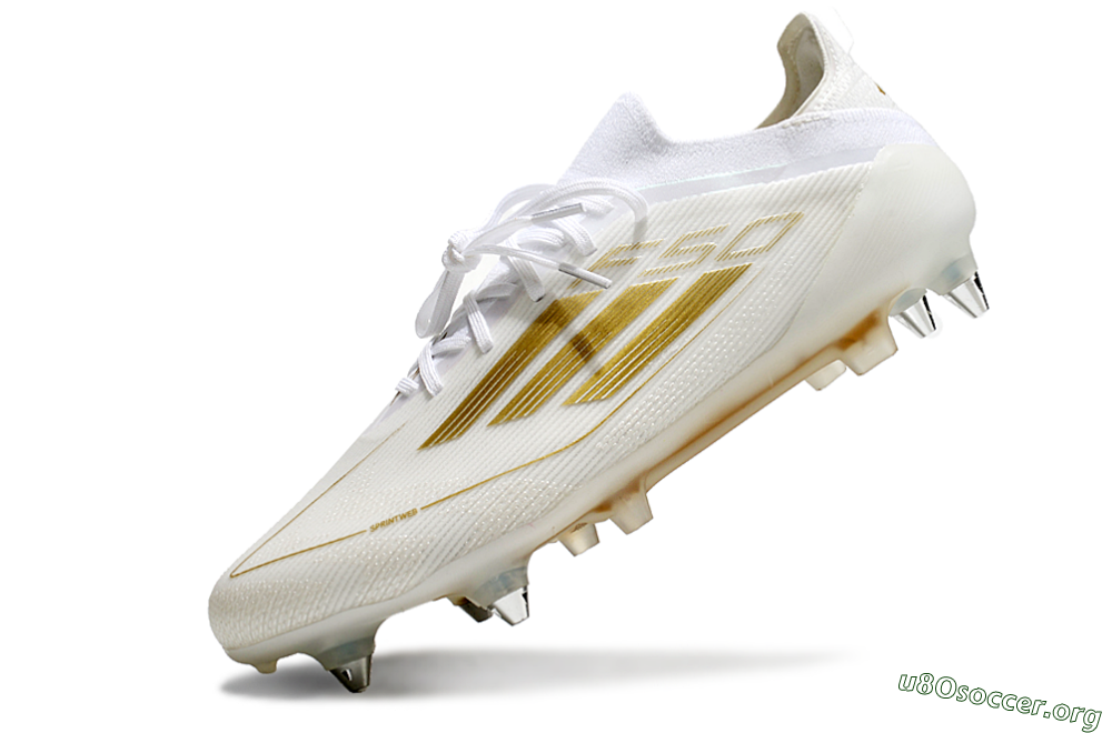 Adidas F50 Elite SG Football Boots - White/Gold 5
