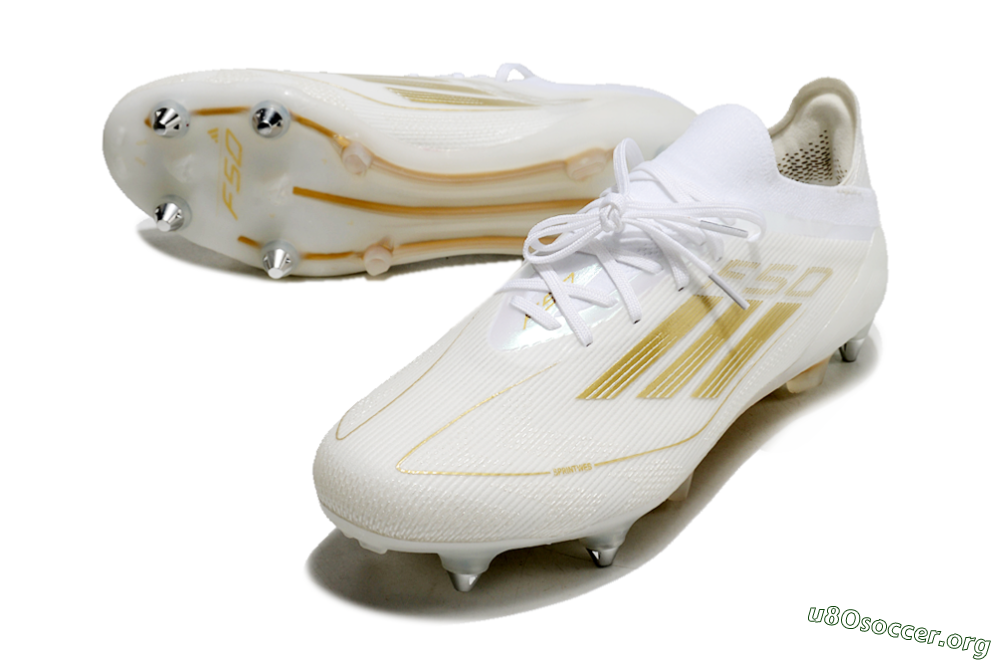 Adidas F50 Elite SG Football Boots - White/Gold 0