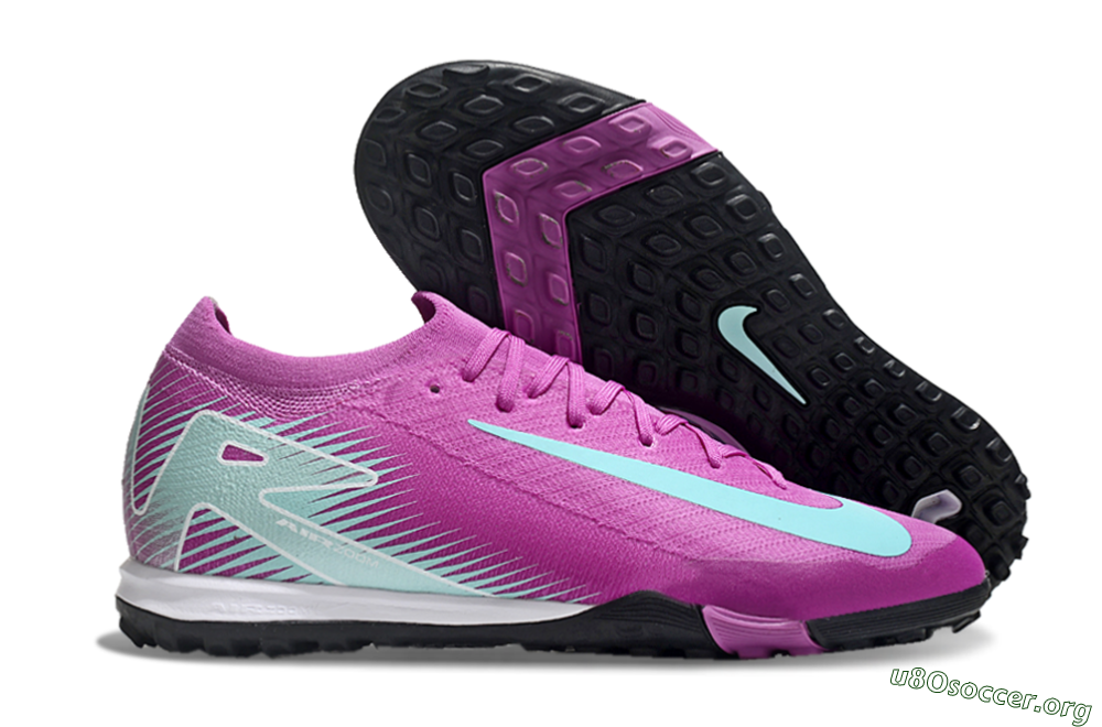 Nike Air Zoom Mercurial Vapor 16 Elite TF Football Shoes - Pink/Jade/White 2
