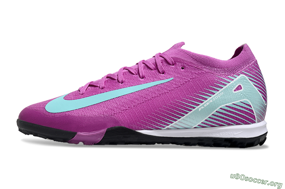 Nike Air Zoom Mercurial Vapor 16 Elite TF Football Shoes - Pink/Jade/White 3