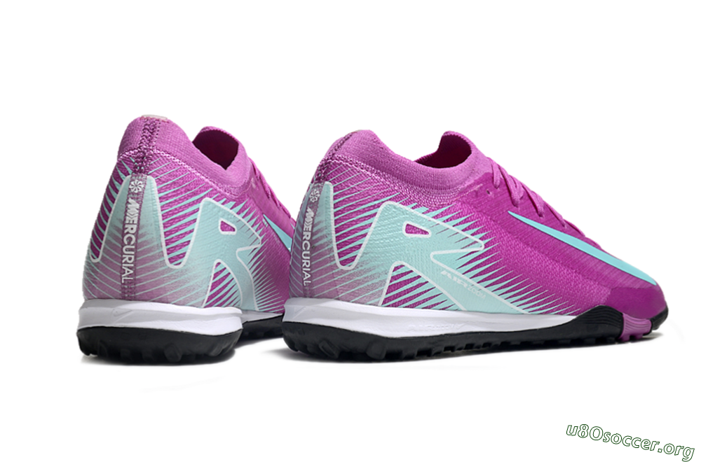 Nike Air Zoom Mercurial Vapor 16 Elite TF Football Shoes - Pink/Jade/White 6