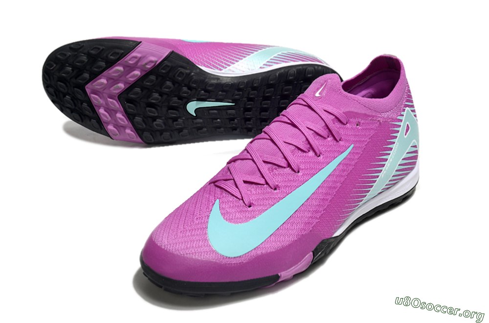 Nike Air Zoom Mercurial Vapor 16 Elite TF Football Shoes - Pink/Jade/White 0