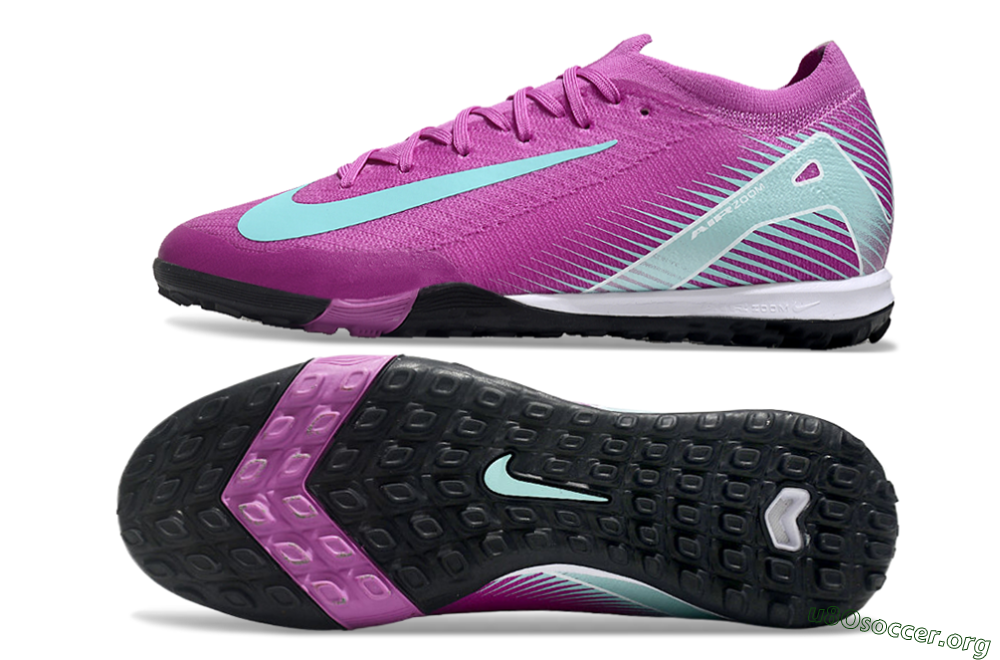 Nike Air Zoom Mercurial Vapor 16 Elite TF Football Shoes - Pink/Jade/White 1