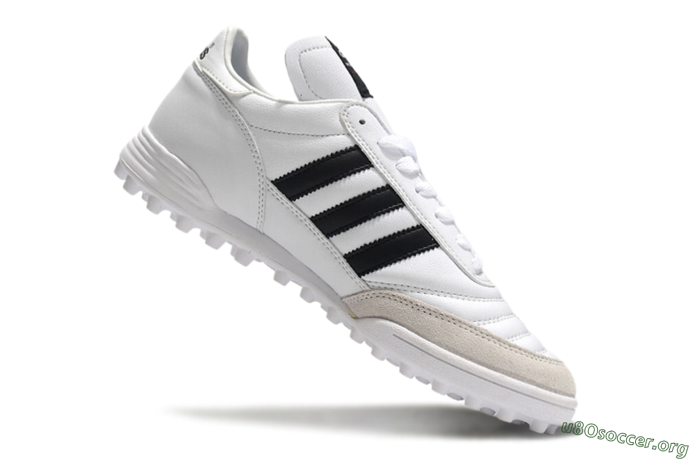 Adidas Mundial Team Astro TF Football Shoes - White/Black/Gold 4