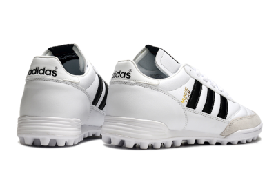 Adidas Mundial Team Astro TF Football Shoes - White/Black/Gold
