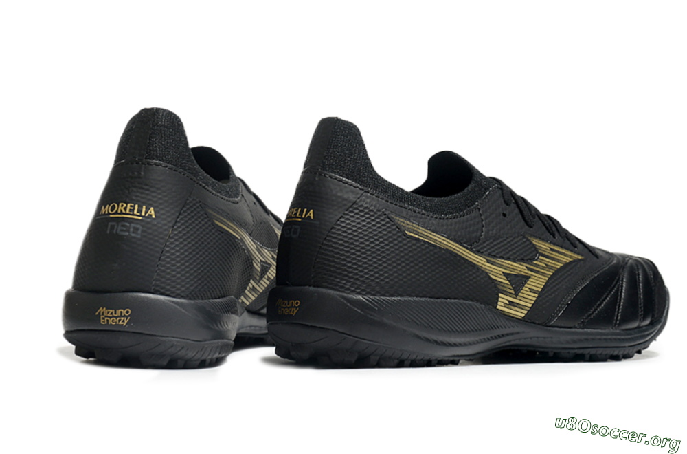 Mizuno Morelia Neo Sala M8 TF Football Shoes - Black/Gold 6
