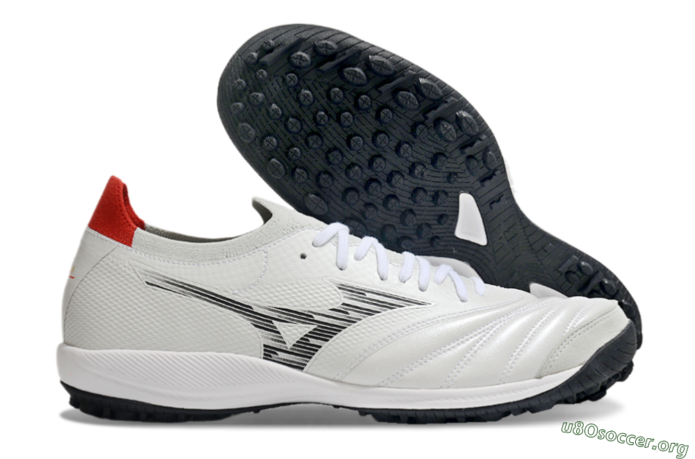 Mizuno Morelia Neo Sala M8 TF Football Shoes - Beige/Black/Red 2