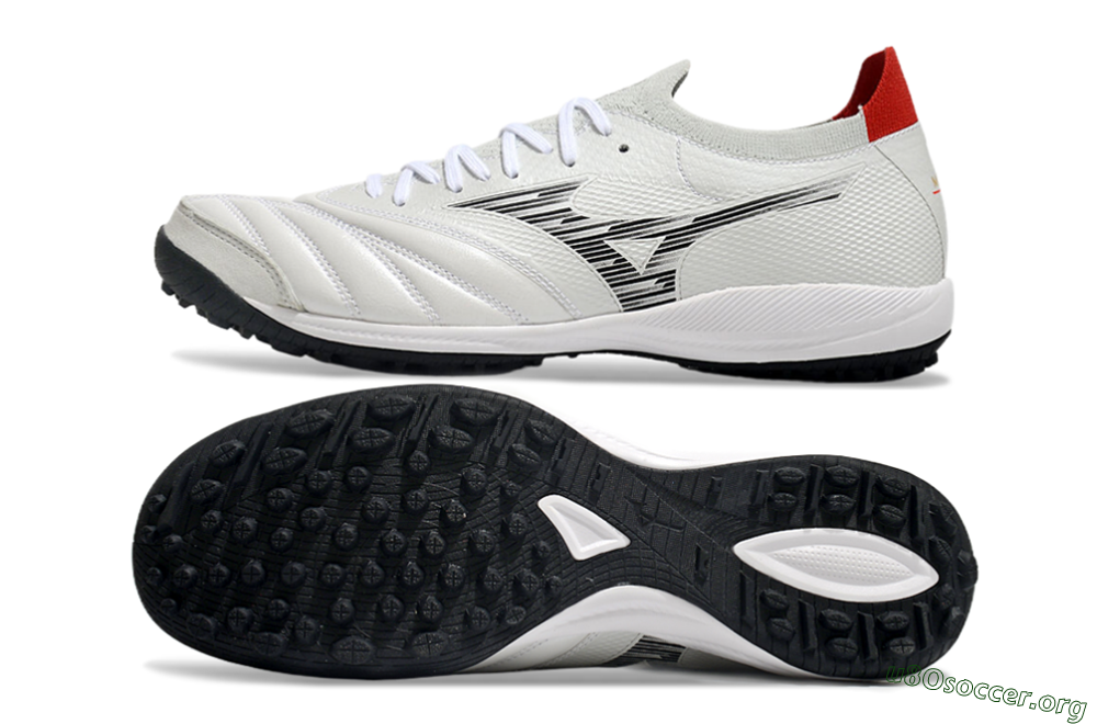 Mizuno Morelia Neo Sala M8 TF Football Shoes - Beige/Black/Red 1