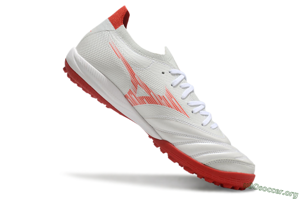 Mizuno Morelia Neo Sala M8 TF Football Shoes - Beige/Red/White 4