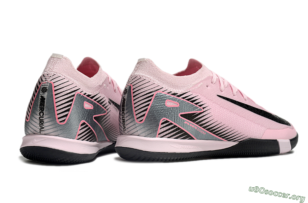 Nike Air Zoom Mercurial Vapor 16 Elite IC Football Shoes - Pink/Silver/Red 6