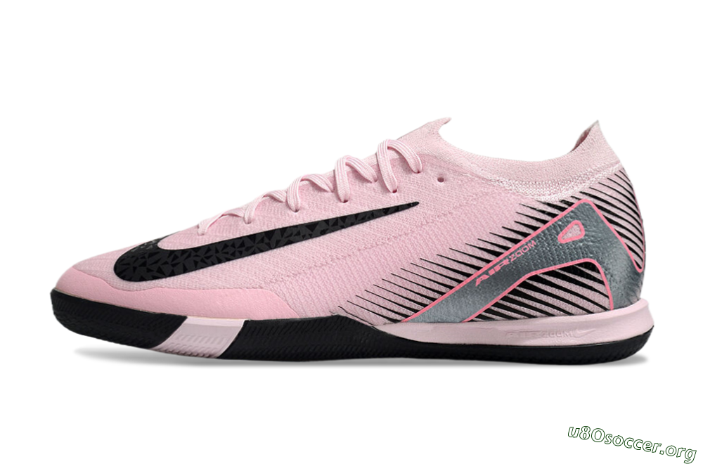 Nike Air Zoom Mercurial Vapor 16 Elite IC Football Shoes - Pink/Silver/Red 3