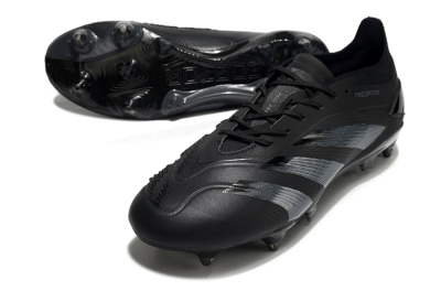 Adidas Predator 24 Elite SG Football Boots - Black/Silver