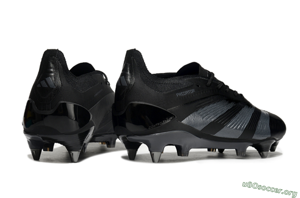Adidas Predator 24 Elite SG Football Boots - Black/Silver 6