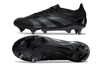 Adidas Predator 24 Elite SG Football Boots - Black/Silver