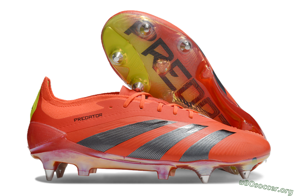 Adidas Predator 24 Elite SG Football Boots - Red/Black/Yellow 2