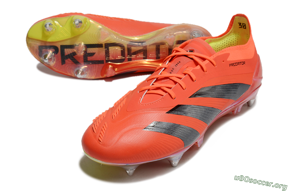 Adidas Predator 24 Elite SG Football Boots - Red/Black/Yellow 0
