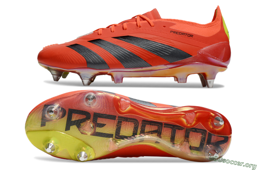 Adidas Predator 24 Elite SG Football Boots - Red/Black/Yellow 1