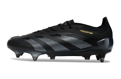 Adidas Predator 24 Elite SG Football Boots - Black/Silver/Gold