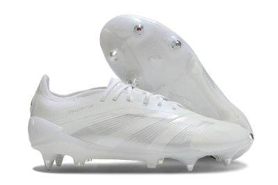 Adidas Predator 24 Elite SG Football Boots - Beige/White/Silver