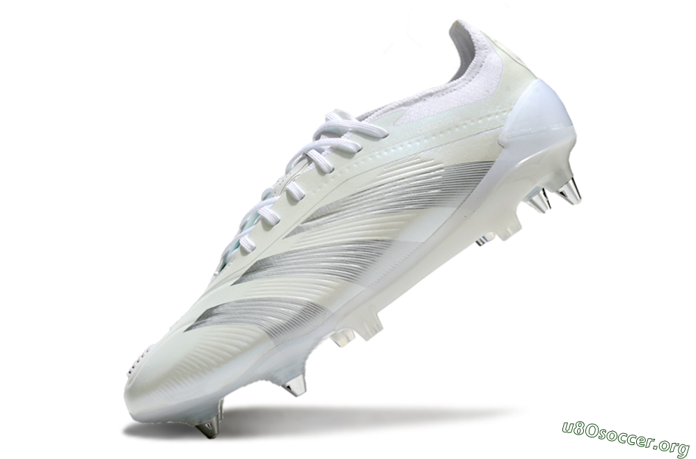 Adidas Predator 24 Elite SG Football Boots - Beige/White/Silver 5