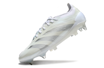 Adidas Predator 24 Elite SG Football Boots - Beige/White/Silver
