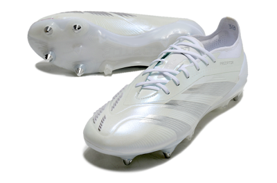 Adidas Predator 24 Elite SG Football Boots - Beige/White/Silver