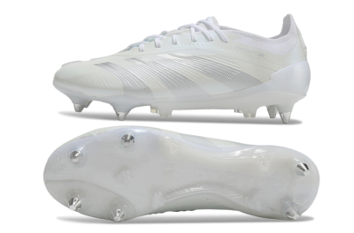 Adidas Predator 24 Elite SG Football Boots - Beige/White/Silver