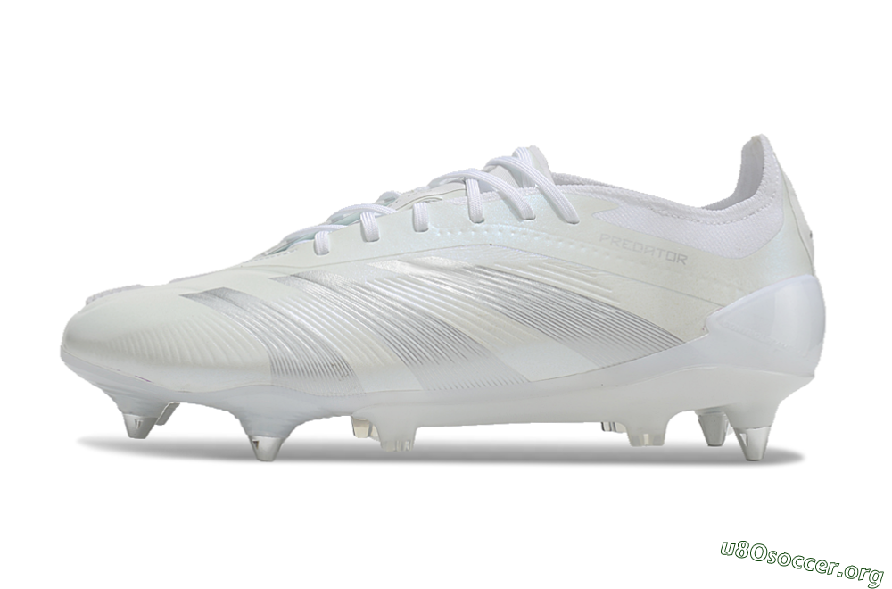 Adidas Predator 24 Elite SG Football Boots - Beige/White/Silver 3