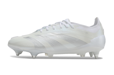 Adidas Predator 24 Elite SG Football Boots - Beige/White/Silver