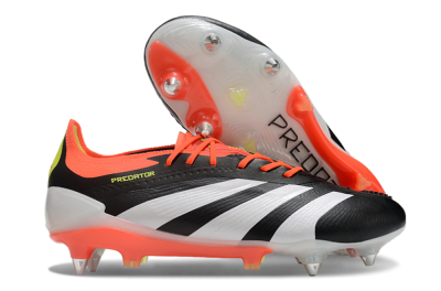 Adidas Predator 24 Elite SG Football Boots - Black/White/Red